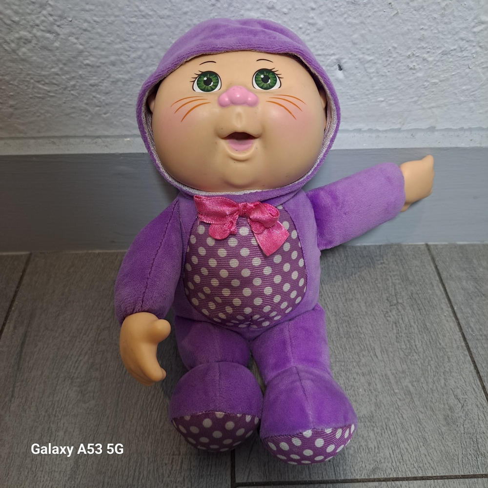 Purple Plush Doll with Pink Accents